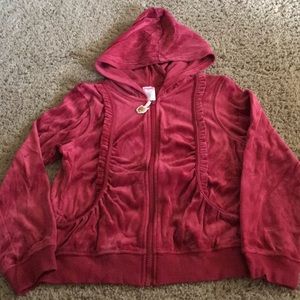 Vintage Gymboree Autumn Highland velour hooded jacket Sz 10